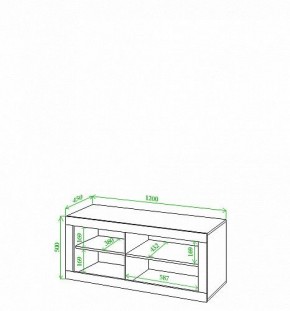 Тумба под ТВ Toivo Кон120 в Талице - talica.mebel24.online | фото 2