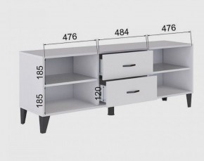 Тумба под ТВ ТВМ-6 (белый) в Талице - talica.mebel24.online | фото 2