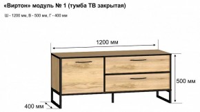 Тумба под ТВ Виртон-1 в Талице - talica.mebel24.online | фото 10