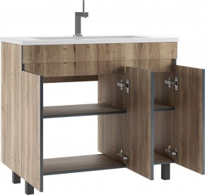 Тумба под умывальник "Modul 100"Dolche Dark без ящика Домино (DD5402T) в Талице - talica.mebel24.online | фото 3