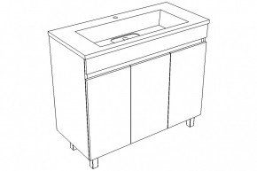 Тумба под умывальник "Modul 100"Dolche Dark без ящика Домино (DD5402T) в Талице - talica.mebel24.online | фото 5
