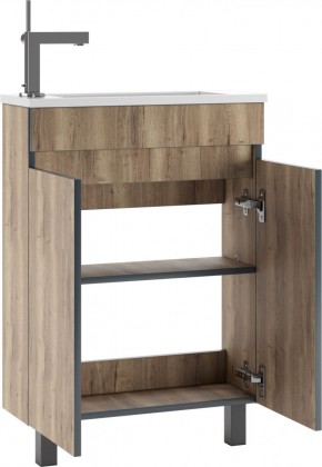 Тумба под умывальник "Modul 60"Dolche Dark без ящика Домино (DD5403T) в Талице - talica.mebel24.online | фото 3