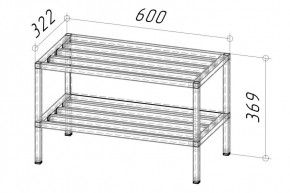 Тумба под вешалку Ригель 2 600 (Дуб золотой) в Талице - talica.mebel24.online | фото 2