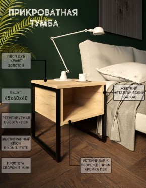 Тумба прикроватная с нишей "Лофт" (Лф.Т-1) в Талице - talica.mebel24.online | фото 4