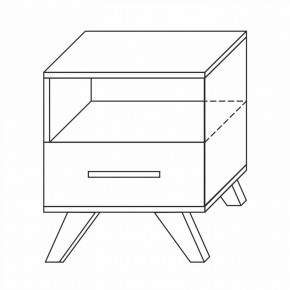 Тумба прикроватная Вега Скандинавия в Талице - talica.mebel24.online | фото 1