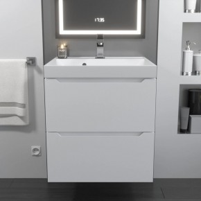 Тумба с раковиной Uperwood Tanos 50 см, подвесная, белая матовая в Талице - talica.mebel24.online | фото 10