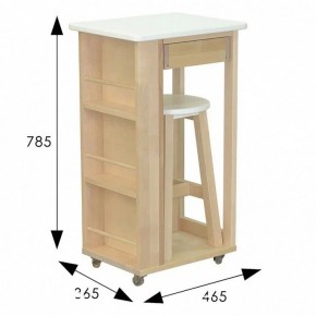 Тумба с табуретом Мебелик в Талице - talica.mebel24.online | фото 6
