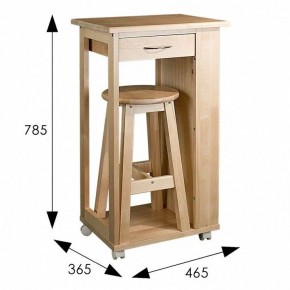 Тумба с табуретом Мебелик в Талице - talica.mebel24.online | фото 10