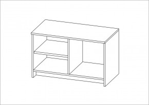 Тумба СИРИУС двухдверная низкая, цвет белый в Талице - talica.mebel24.online | фото 3