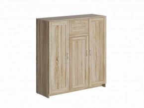 Тумба СИРИУС трехдверная с одним ящиком, цвет Дуб Сонома в Талице - talica.mebel24.online | фото