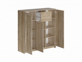 Тумба СИРИУС трехдверная с одним ящиком, цвет Дуб Сонома в Талице - talica.mebel24.online | фото 2