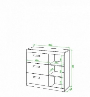 Тумба Toivo Км100 в Талице - talica.mebel24.online | фото 2