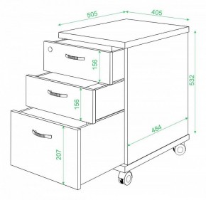 Тумбочка Домино ТС-2 в Талице - talica.mebel24.online | фото 3