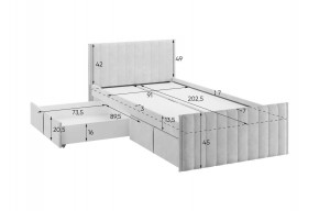 ТВИКС Кровать с ящиками 900 в Талице - talica.mebel24.online | фото 3