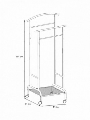 Вешалка для костюма Римини 2М в Талице - talica.mebel24.online | фото 4