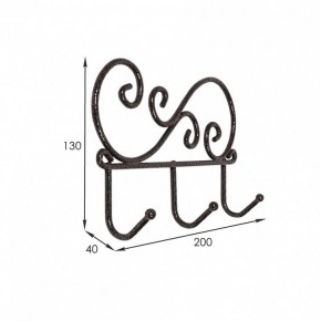 Вешалка настенная Кружева 3 в Талице - talica.mebel24.online | фото 3