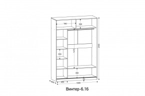 ВИНТЕР - 6.16.1 Шкаф-купе 1600 без зеркала в Талице - talica.mebel24.online | фото 2