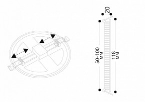 Встраиваемый светильник Arte Lamp Mesura A7972PL-1WH в Талице - talica.mebel24.online | фото 5