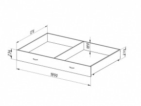 Ящик для металлических кроватей 120*190 (Венге) в Талице - talica.mebel24.online | фото