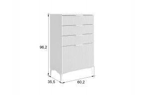 ЗЕФИР Гостиная К1 (белое дерево/белый муар) в Талице - talica.mebel24.online | фото 2