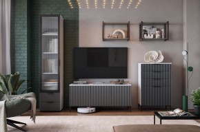 ЗЕФИР Гостиная К2 (белое дерево/черный муар) в Талице - talica.mebel24.online | фото
