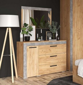 Зеркало Адель дуб крафт золотой/ателье светлое в Талице - talica.mebel24.online | фото 2