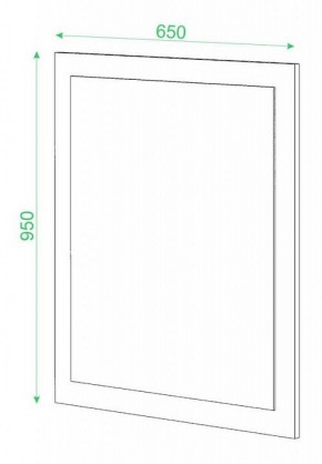 Зеркало настенное Домино в Талице - talica.mebel24.online | фото 2